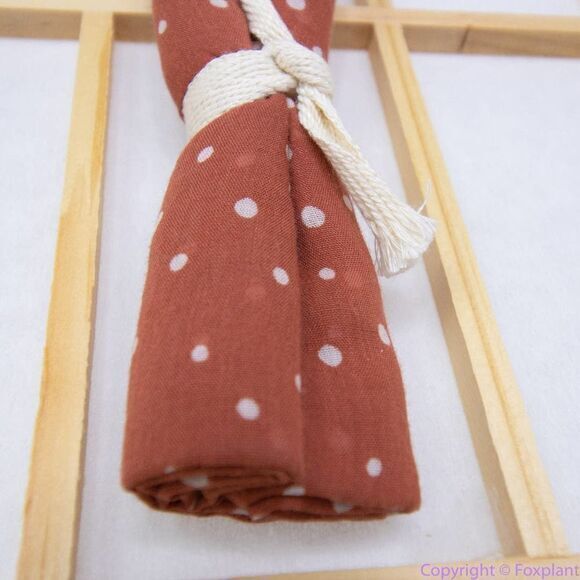 NEW Madewell rusty red polka dot Bandana with fringe‎ - Picture 11 of 16